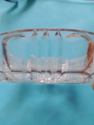 Antipastiera vintage in vetro 3 scomparti