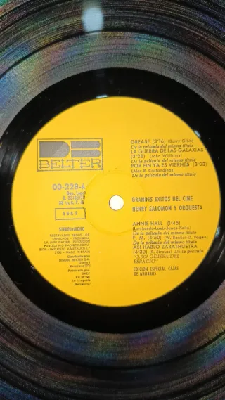 Vinilo Grandes Éxitos del Cine - Henry Salomón