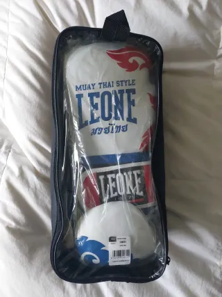 Guantes Boxeo Leone, Cuero nuevos, 14oz.