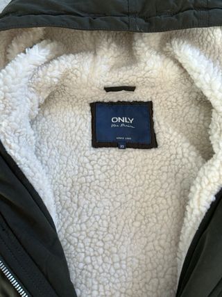 Abrigo forrado de borreguito para chica de Only