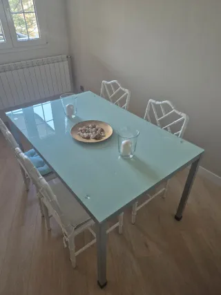 Mesa de cristal 140x90