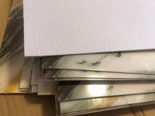 Paneles pared efecto mármol 60x30cm PVC 20 unid