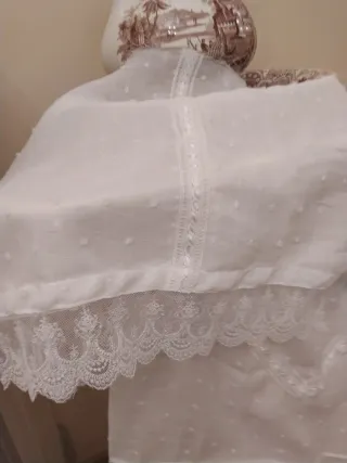 Delantal y mangas huertana blanco