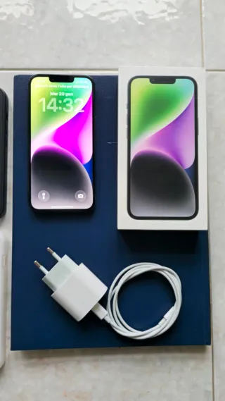 iPhone 14 128GB Blu Midnight + Accessori