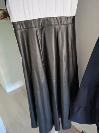 Vestido Zara blanco y negro