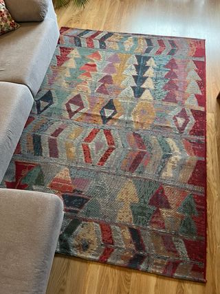 Alfombra étnica multicolor