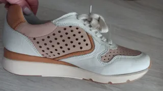 Zapatillas Carmela Piel Talla 36 Beige/Rosa