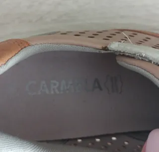 Zapatillas Carmela Piel Talla 36 Beige/Rosa