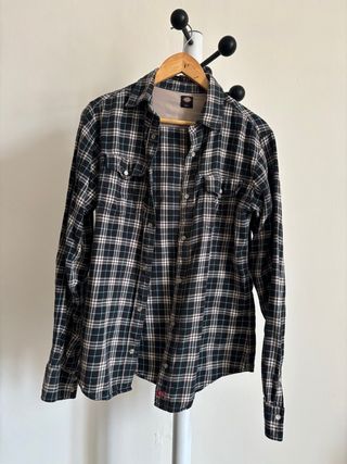 Camisa Dickies cuadros verde y negro