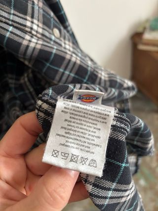 Camisa Dickies cuadros verde y negro