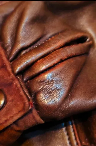 Chaqueta Cuero YSL Mujer Años 90