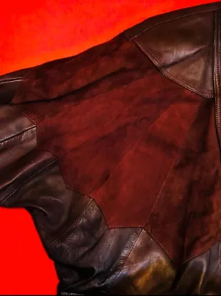 Chaqueta Cuero YSL Mujer Años 90