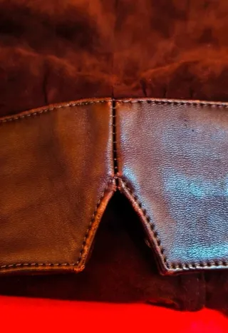 Chaqueta Cuero YSL Mujer Años 90