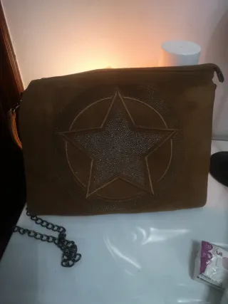 Bolso ante marrón bandolera/mano