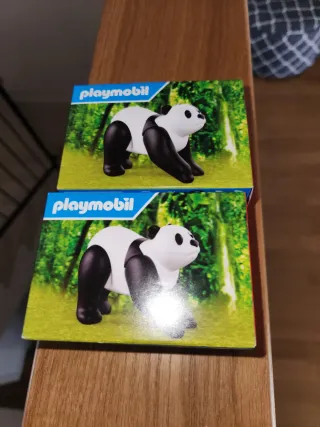 2 Giocattoli Panda Playmobil