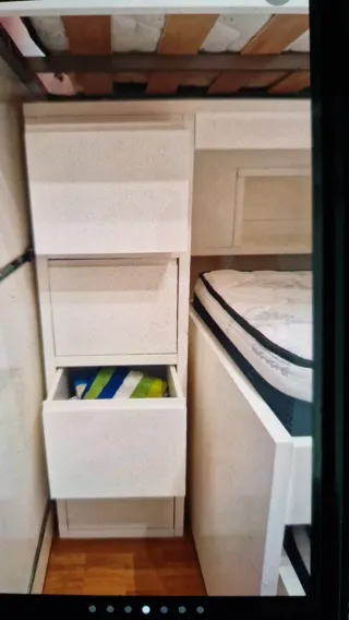 Mueble 3 Camas blanco marca Trebol