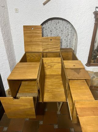 Mueble madera furgoneta camper