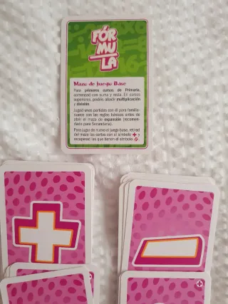 Fórmula. Juego de cartas. +7 años