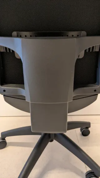 Silla ergonómica de oficina negra