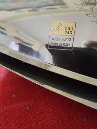 Piatto da portata ovale in metallo