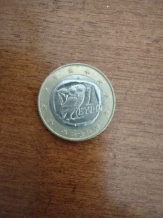 Moneda 1 Euro Grecia Búho 2010