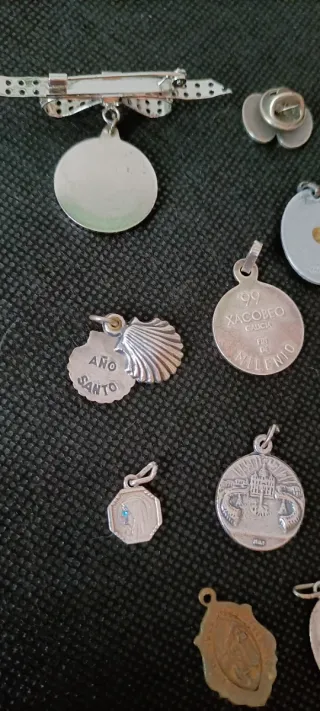 Lote 11 medallas religiosas antiguas