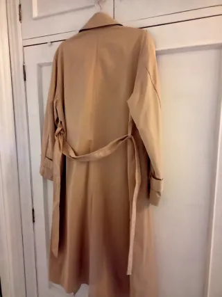Gabardina mujer Mango beige