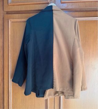 Americana Bicolor Marrón/Negro Talla XXL