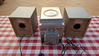 Minicadena Welltech CD Radio Plata