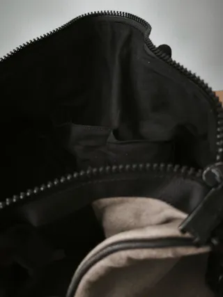 Bolsa de viaje Hackett gris y negra