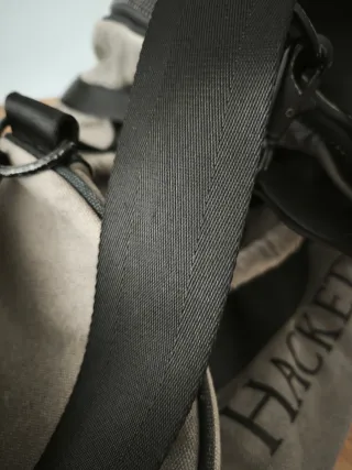 Bolsa de viaje Hackett gris y negra