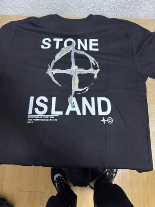 Camiseta Stone Island Negra Talla XL