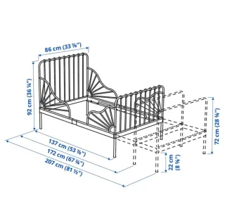 Cama extensible IKEA MINNEN 80×200