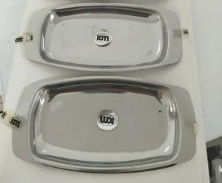 Conjunto 20 bandejas acero inoxidable