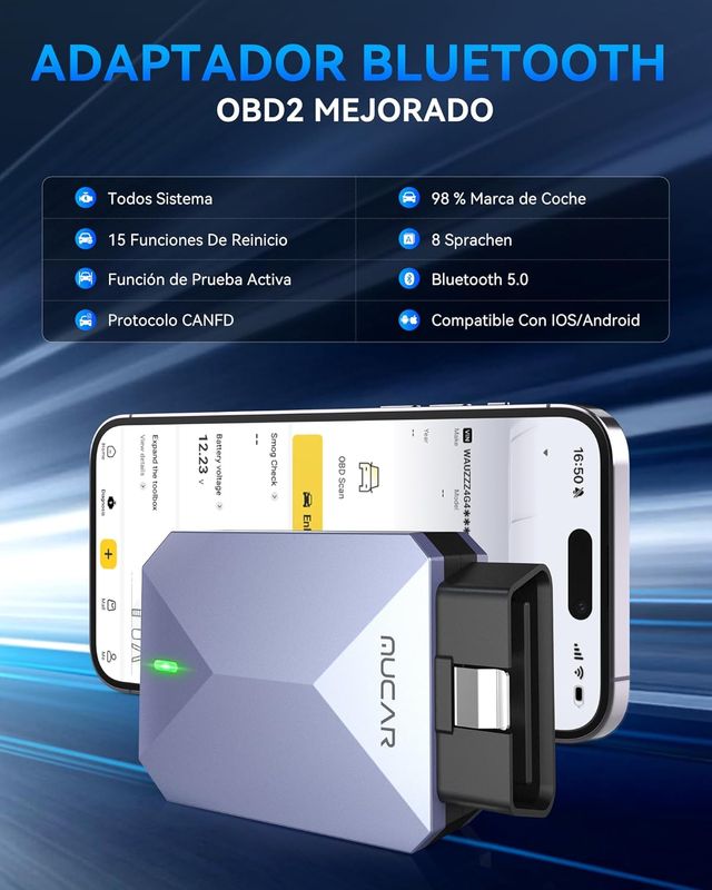 MUCAR BT200 MAX Adaptador OBD2