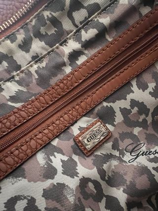 Bolso Guess Cocodrilo Marrón