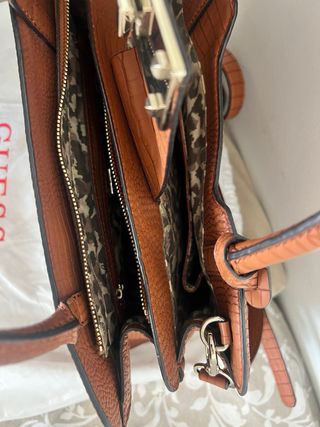 Bolso Guess Cocodrilo Marrón