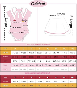 Disfraz Animadora/Colegiala Talla XS