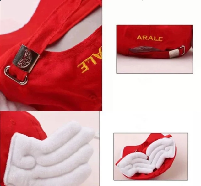 Gorra Arale Alas 3D Dr. Slump Disfraz celeste rosa