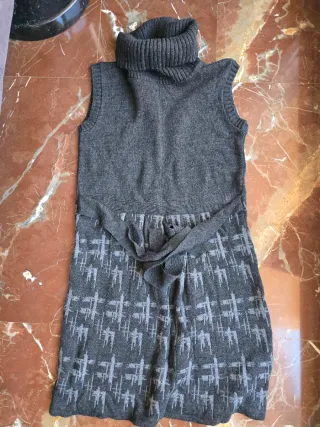 Vestido de punto cuello alto mujer T40/42