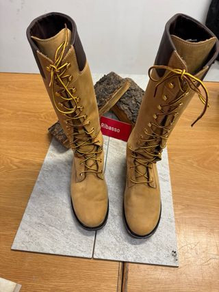 Stivali Timberland donna alti beige/marrone