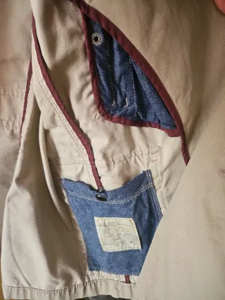 Chaqueta H.E. Mango Beige ,hombre talla xxl ,