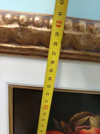 Dipinto olio su tavola natura morta