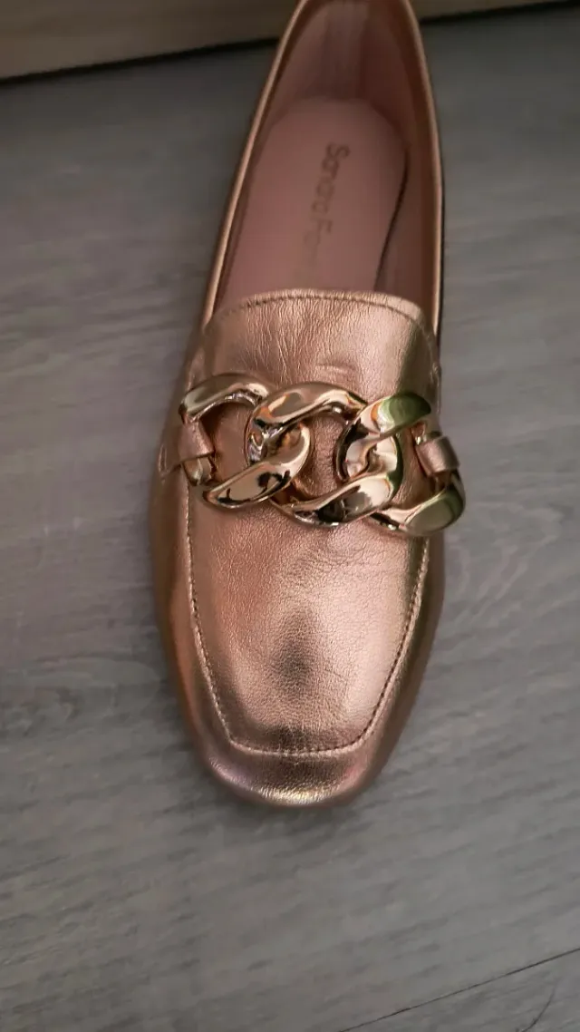 Manoletinas Sandra Fontán Oro Rosado