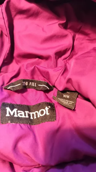 Chaqueta de plumas Marmot morada mujer