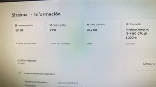 Ordenador sobremesa. Windows 11 Pro original.