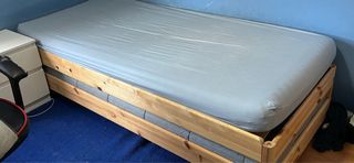 Estructura Cama Apilable Madera 80x200