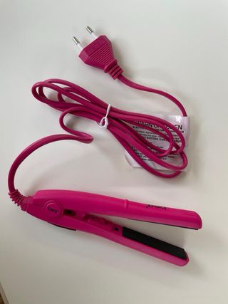 Mini plancha de pelo beq rosa