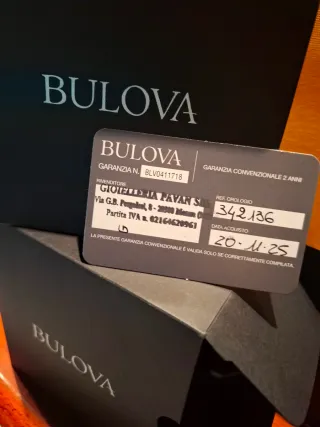 Orologio Bulova Quarzo Rettangolare Oro Nero