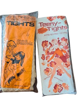 Lote 2 pantis niña vintage 60/70s